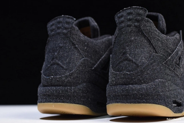 Reps BK levi''s air ao2571-001 x ''black'' jordan 4 1206